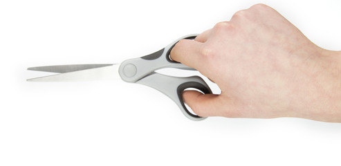 scissors in hand
