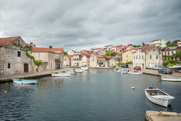 Small town on Hvar island - Vrboska, Croatia