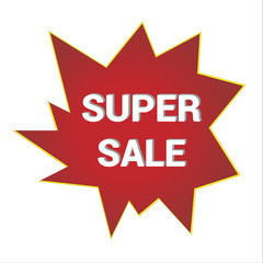 Super sale poster. Looks like a burst