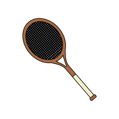 tennis racket sport icon image vector illustration design 