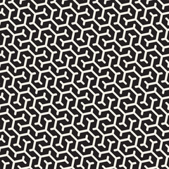 Vector Seamless Interlacing Lines Pattern. Repeating Geometric Background With Hexagonal Lattice.