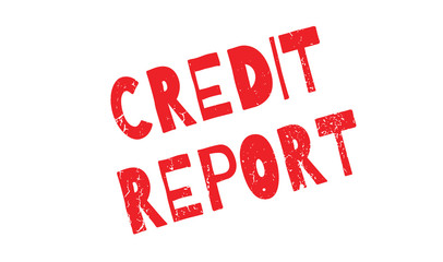 Credit Report rubber stamp. Grunge design with dust scratches. Effects can be easily removed for a clean, crisp look. Color is easily changed.