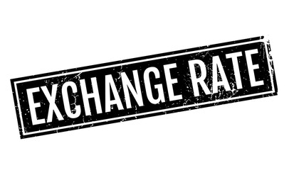 Exchange Rate rubber stamp. Grunge design with dust scratches. Effects can be easily removed for a clean, crisp look. Color is easily changed.