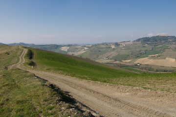 Fototapeta premium Road on the hills