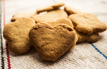 cookies pastry biscuit heart shaped