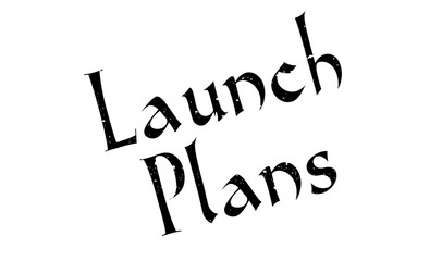 Launch Plans rubber stamp. Grunge design with dust scratches. Effects can be easily removed for a clean, crisp look. Color is easily changed.