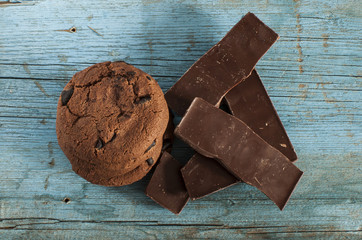  Oatmeal cookies with chocolate