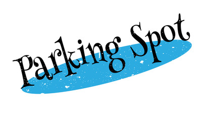 Parking Spot rubber stamp. Grunge design with dust scratches. Effects can be easily removed for a clean, crisp look. Color is easily changed.