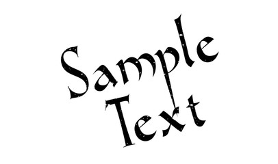 Sample Text rubber stamp. Grunge design with dust scratches. Effects can be easily removed for a clean, crisp look. Color is easily changed.