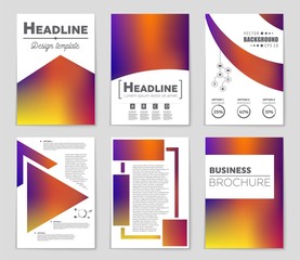 Abstract vector layout background set. For art template design, list, page, mockup brochure theme style, banner, idea, cover, booklet, print, flyer, book, blank, card, ad, sign, sheet,, a4