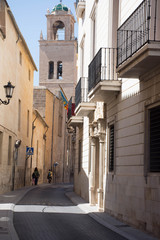 The city of Orihuela in the south of Spain.