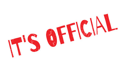 It s Official rubber stamp. Grunge design with dust scratches. Effects can be easily removed for a clean, crisp look. Color is easily changed.