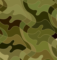 Vector wave background of drawn lines