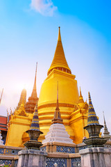 Fototapeta premium Landmark Wat Phra Kaeo, Temple of the Emerald Buddha Bangkok, Asia Thailand