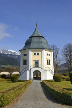 Garden Pavilion Of Admont Abbey Is A Benedictine Monastery Located On The Enns River In The Town Of Admont. Dedicated To Saint Blaise, Abbey Was Founded In 1074