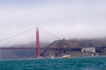 San Francisco Bay with Golden Gate Bridge