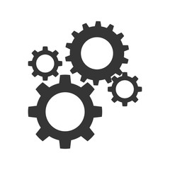 Gears machinery pieces icon vector illustration graphic design