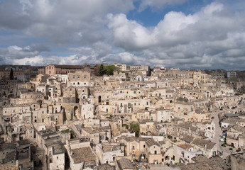Fototapeta na wymiar Matera, Italy. Panoramic view
