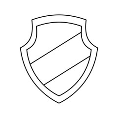 Shield emblem symbol icon vector illustration graphic design