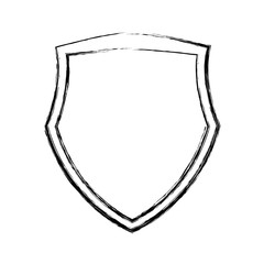 Obraz premium Shield emblem symbol icon vector illustration graphic design