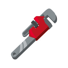 Wrench Construction tool equipment icon vector illustration graphic design