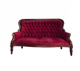 Vintage Sofa isolated on white background
