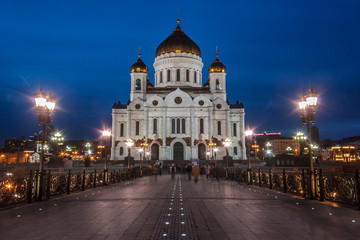 Fototapeta na wymiar The Cathedral Of Christ The Savior. Moscow.
