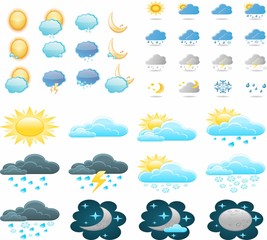 Obraz premium Weather signs