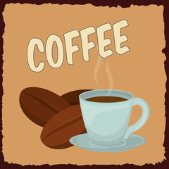 Delicious and hot coffee drink icon vector illustration graphic design