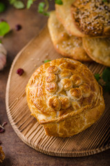 Puff pastry stuffed by camembert