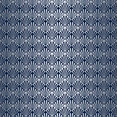 Seamless Art Deco Pattern with Silver Gradient