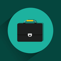 Business briefcase isolated icon vector illustration graphic design