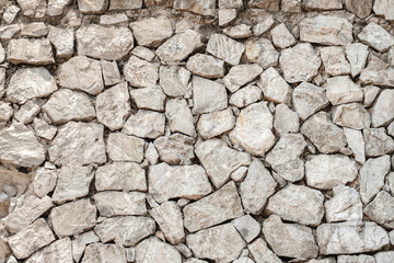 Stone wall / View of stone wall background.