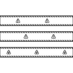 Police yellow tape icon vector illustration graphic design