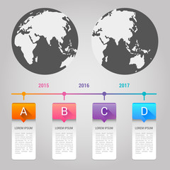 World map pointer marks icon flat web sign symbol logo label