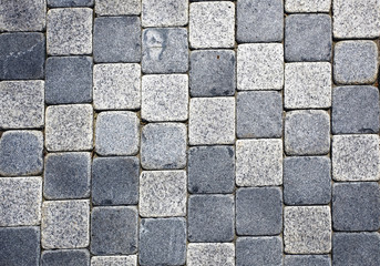 Cobblestone road pattern. Horizontal.