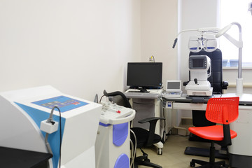 Medical equipment of ophthalmologist
