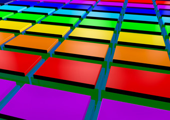 colorful abstract background. 3D Rendering