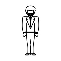 man male father family outline vector illustration eps 10