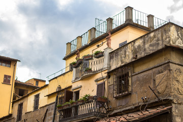 Old historical house in Florence, Italy
