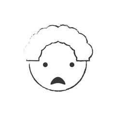 Obraz premium sketch father man sad image vector illustration eps 10