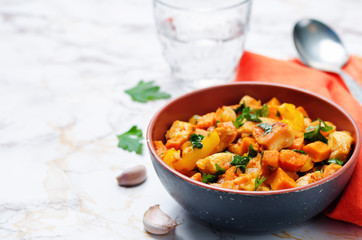Sweet potato chicken skillet
