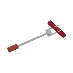 sausage with fork picnic food vector illustration eps 10