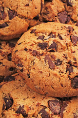 American cookies. Cookie background texture