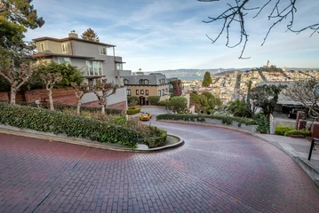 Wandcirkels plexiglas Lombard Street - San Francisco, California, USA © diegograndi