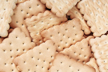 Biscuit. Stack of biscuits.