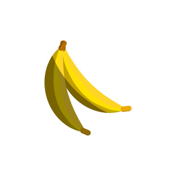banana fruit healthy shadow vector illustration eps 10