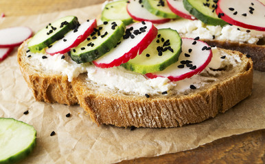 Vegetarian sandwiches