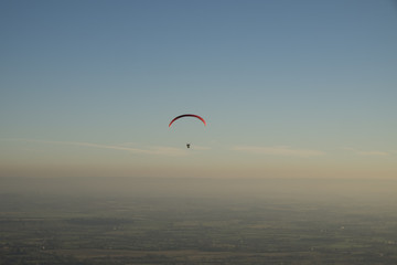 Paragliding from the Malvern Hills