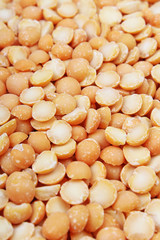 Yellow peas, dried yellow pea texture close up pattern.